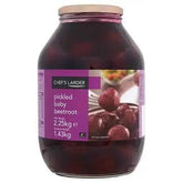 Chef's Larder Pickled Baby Beetroot 2.25kg (Drained Weight 1.43kg)  Adomoo